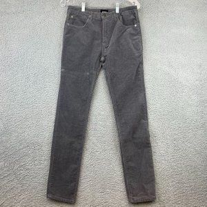 HUDSON Womens Size 18 Gray Corduroy Skinny Pants